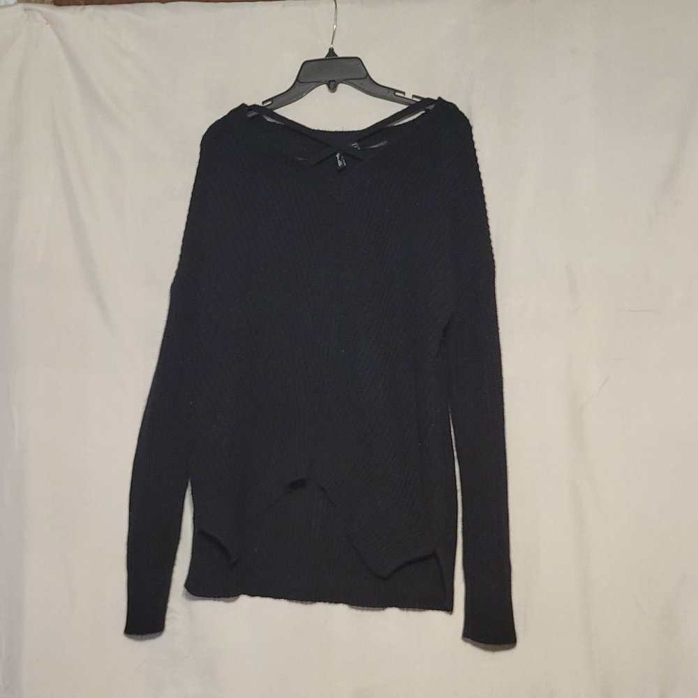 Free for All Size Sm Black  knitted sweater long sleeve